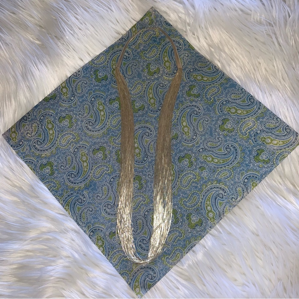 Stunning 50 Strand Liquid Silver Sterling Necklace